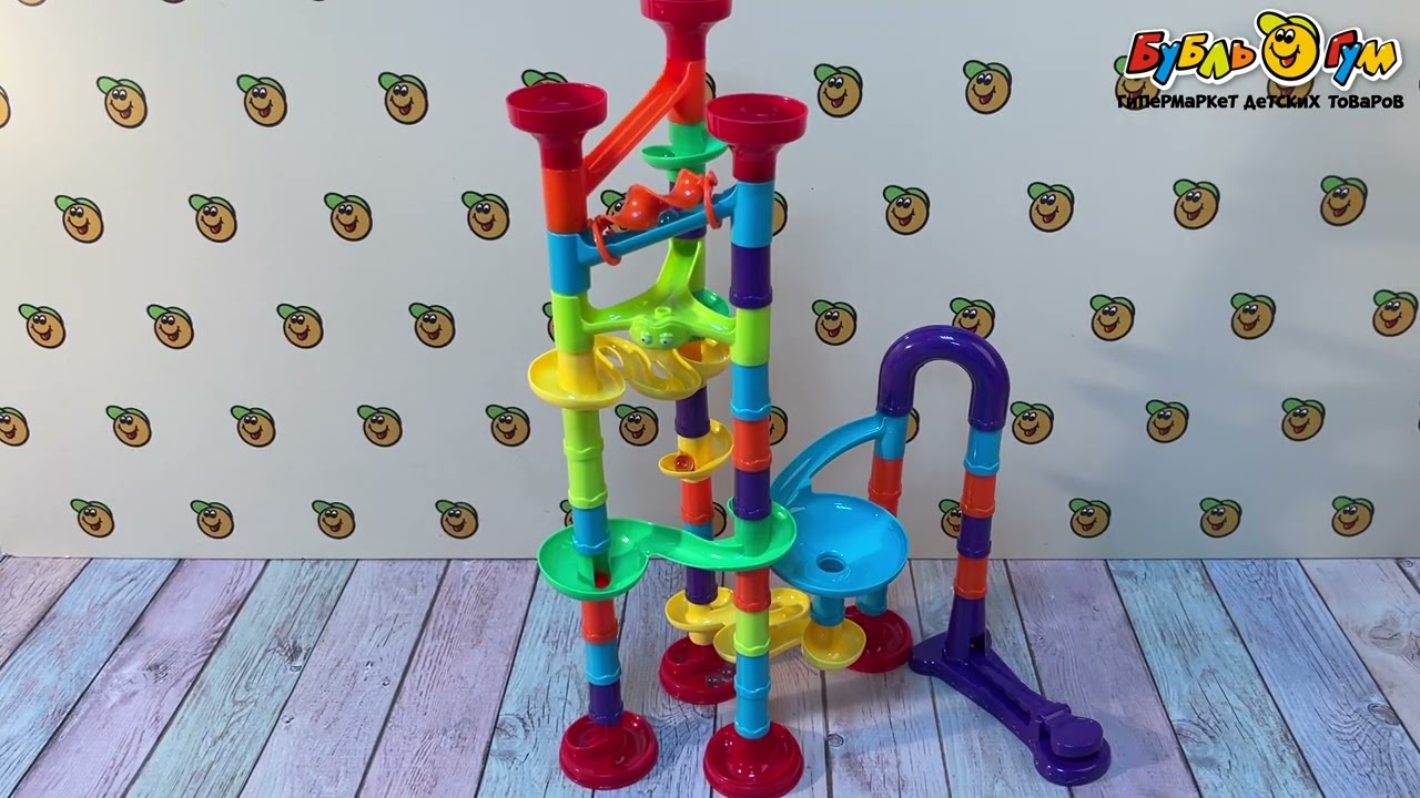 Конструктор Lanson Toys Марблс с пусковой клавишей 113дет с 3лет - видео