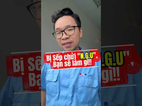 Bạn sẽ làm gì nếu bị sếp mắng là NGU