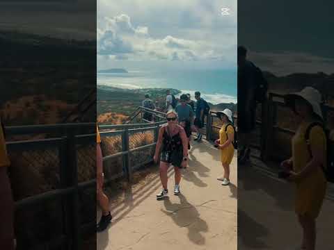 🌋 Hike Oahu’s Diamond Head for INSANE Views! 🌊 #travel #viralvideo #bucketlist