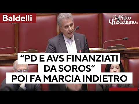 Baldelli (FdI) alla Camera: "Pd e Avs finanziati da Soros, è nell'interesse dell'Italia?"