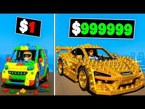 $1 to $1,000,000 Lego Car in GTA 5
