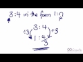 Converting Ratios to Unit Form
