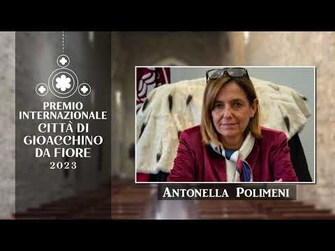 Antonella Polimeni - Premio Internazionale Città di Gioacchino da Fiore 2023