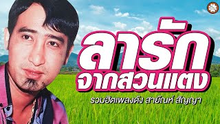 รวมเพลงฮิต สายัณห์ สัญญา เพลงเพราะ ฟังไม่มีเบื่อ #ลารักจากสวนแตง #ไหนว่าจะจำ #ขาดเธอขาดใจ