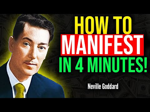 How To Manifest Anything In 4 Minutes | (The Best Method). Neville Goddard