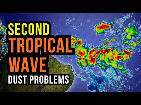 Second Tropical Waves moves toward the Caribbean...