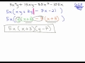 Factoring Expressions and GCF