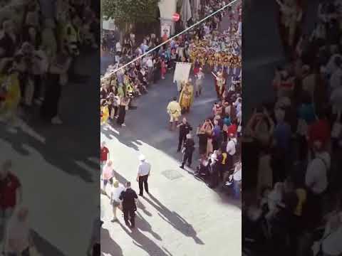 Benedizione dei Trombonieri 2019 - entrata dei Cavalieri in Piazza Duomo