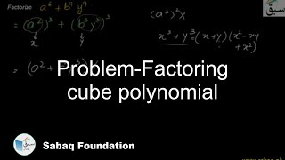 Problem 1: Factoring Cube Polynomial