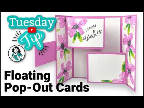 Double Floating Pop Out Card Tutorial: Birthday and Christmas Designs