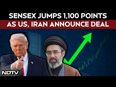 Stock Market News Today | Sensex Jumps 1,100 Points As Oil Prices Fall On US-Iran Peace Deal