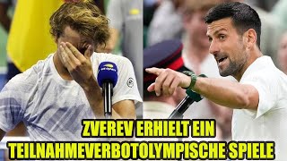 WIMBLEDON 2024 : OLYMPIA-AUS FÜR ZVEREV? „VERDACHT AUF ETWAS SCHLIMMERES“