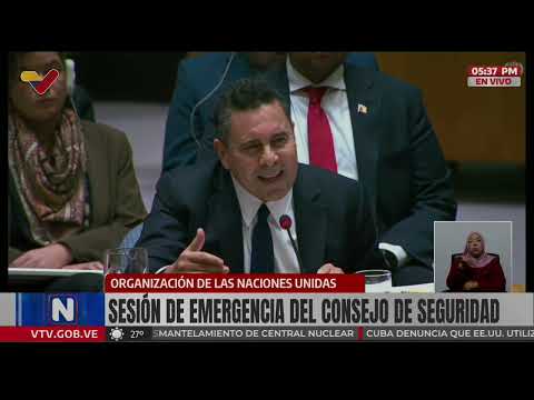 ESPECTACULAR Samuel Moncada denuncia en la ONU intención de Estados Unidos de ocupar Venezuela