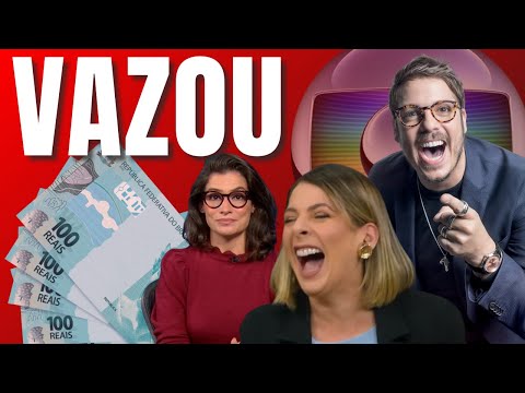 OS 6 MAIORES SALÁRIOS DA GLOBO EM 2025 | VAZOU!!