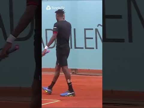 UNBELIEVABLE Monfils Jumping Forehand In Madrid 🤯