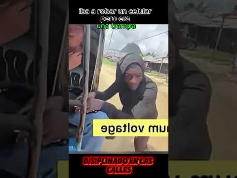 iba a robar un celular pero era una trampa