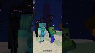 Ender Zombie girl team vs Evil HeroBrain