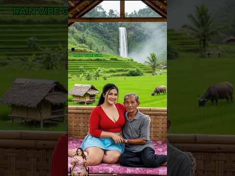 Beautiful Village Girl During Stormy Rainfall#shorts #rain#villagelife