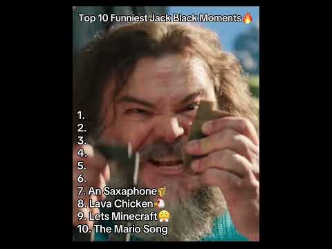 Top 10 Funniest Jack Black Moments🔥 #jackblack #minecraft #shorts