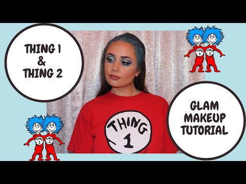 THING 1 & THING 2 GLAM MAKEUP TUTORIAL | QUICK & EASY...