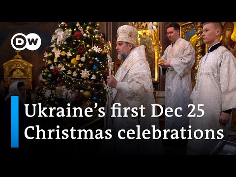 Ukraine ignores Russian Orthodox church, observes December 25 as public holiday