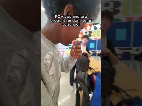 Random items to school #fyp #funny #randomthings