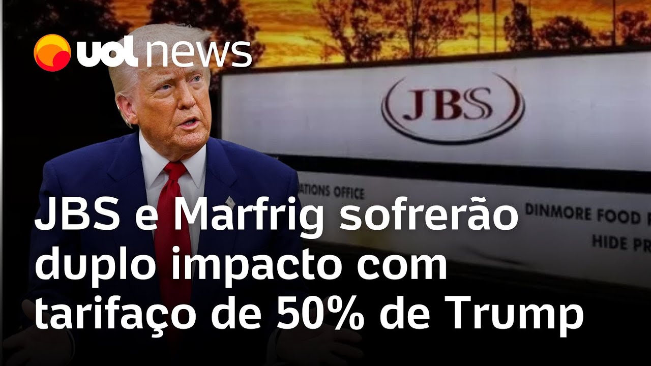 Tarifas de Trump: gigantes nos EUA, JBS e Marfrig sofrerão duplo impacto com taxa de 50%