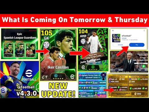 Free Epic, New Version Update 😍🔥 What Is Coming On Tomorrow & Thursday In eFootball 2025 Mobile