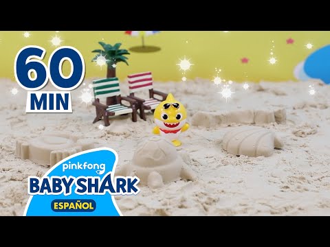 Juego de Arena🏝️ + más Juegos con Tiburón Bebé | Juegos Infantiles | Baby Shark en español