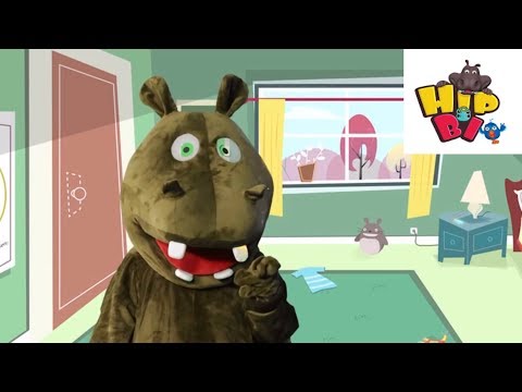 Funny Hippo with Johny Johny Yes Papa Nursery Rhymes Songs for Kids | Hip Bi