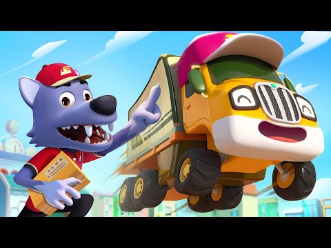 Courier Song | Delivery Truck | Police Car🚨, Construction Truck | Kids Songs | BabyBus - Cars World