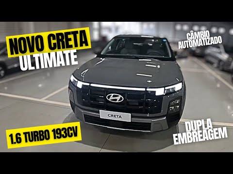 🔥 NOVO CRETA 2025 ULTIMATE 1.6 TURBO 193CV DUPLA EMBREAGEM AUTOMATIZADO