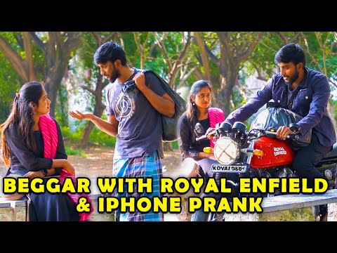 Beggar With  iPhone📱 & Royal Enfield 🏍 Prank🔥 | Kovai Kusumbu | Kovai 360*