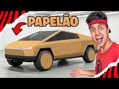 PERSONALIZEI MEU CYBERTRUCK COM PAPELÃO!