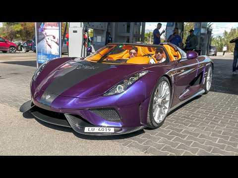 $70 MILLION Hypercars TAKEOVER Gas Station - Regera, 2x Jesko, Zonda 760 MY, Huayra Epitome, Utopia