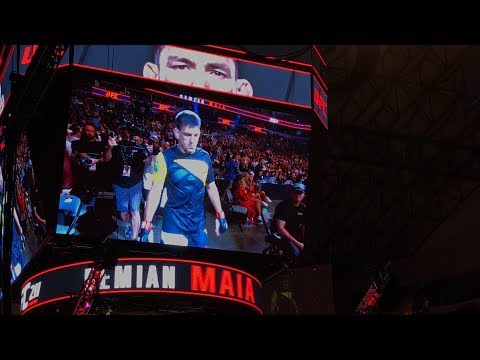 UFC 211: Demian Maia Walkout Entrance | Dallas Texas| American Airlines Center