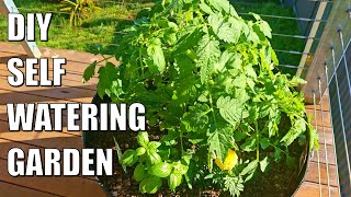 How to Build a Self Watering Wicking Garden