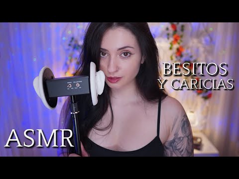 ASMR BESOS Y CARICIAS PARA DORMIR 💖 ASMR EAR MASSAGE & KISSES