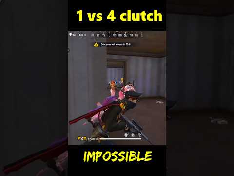 Impossible Clutch Ever 😱1vs4 King 🔥 #badge99 #freefireshorts