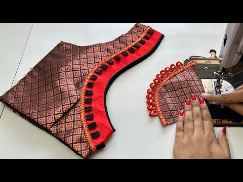 Model Blouse Design Back Neck | Blouse Ke Design | Cutting And Stitching Back Neck Blouse Design