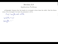 Rectangle Dimensions and Relationships