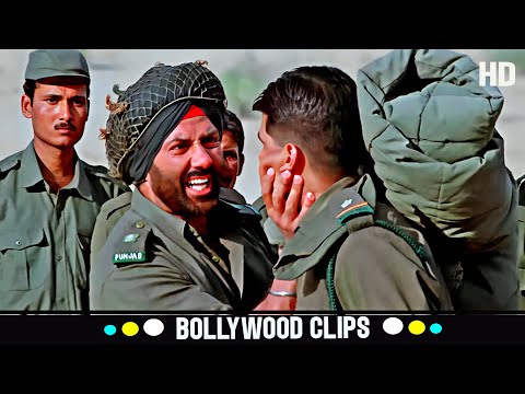 भाग जा यहां से वरना गद्दार करार देकर गोली मार दूंगा | Sunny Deol का दमदार सीन | Border War Scene