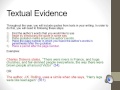 Citing Textual Evidence in 8th Grade