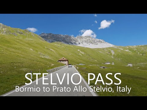 4K Stelvio Pass Scenic Drive | Bormio to Prato Allo Stelvio, Italy