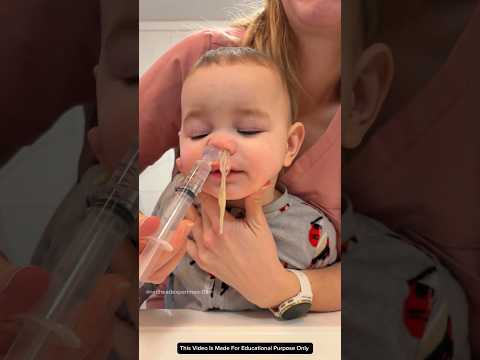 Too much mucus coming out of baby's nose #shorts #trending