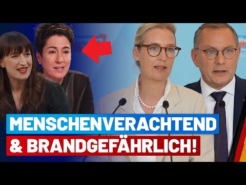 Weidel attackiert Reichinnek und Hayali! - Presskonferenz mit Tino Chrupalla - AfD-Fraktion