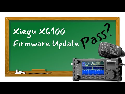 Xiegu X6100 First Firmware Upgrade and review