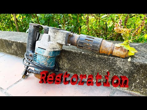 Restoration old concrete chisels - Restore construction tools