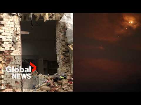YouTube video thumbnail: Russia Hits Ukraine With 550+ Drones, Missiles in Overnight Attack