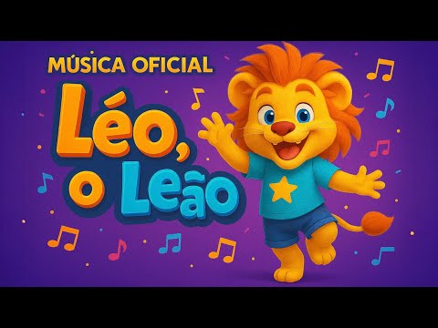 🎵 Música Léo, o Leão - O seu amigão! 🌟 Canção Infantil Divertida | Cante junto com o Léo 🦁